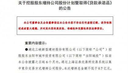 贷款回购股票 湖北多家上市公司获得银行支持