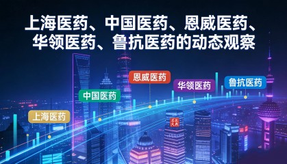 上海医药、中国医药、恩威医药、华领医药、鲁抗医药的动态观察