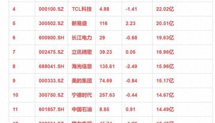 近一个月，主力资金大幅买入这些热门股票！