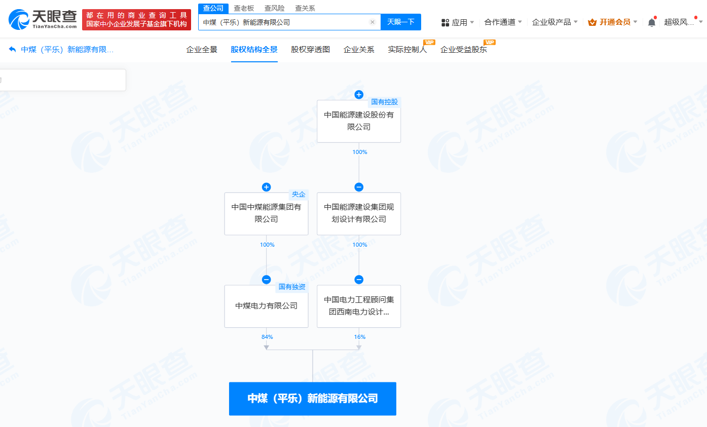 中国中煤 中国能建成立新能源公司