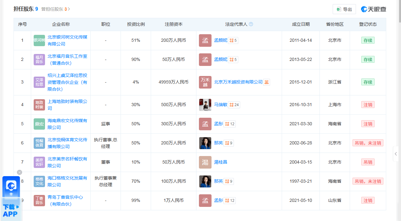 那英老公被曝出轨,夫妇商业版图关联企业均已注销