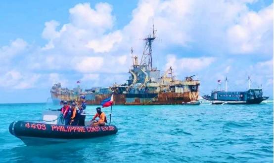 “破船”解体倒计时,仁爱礁交锋再次打响!中菲深夜爆发对峙,我海警直接把话挑明