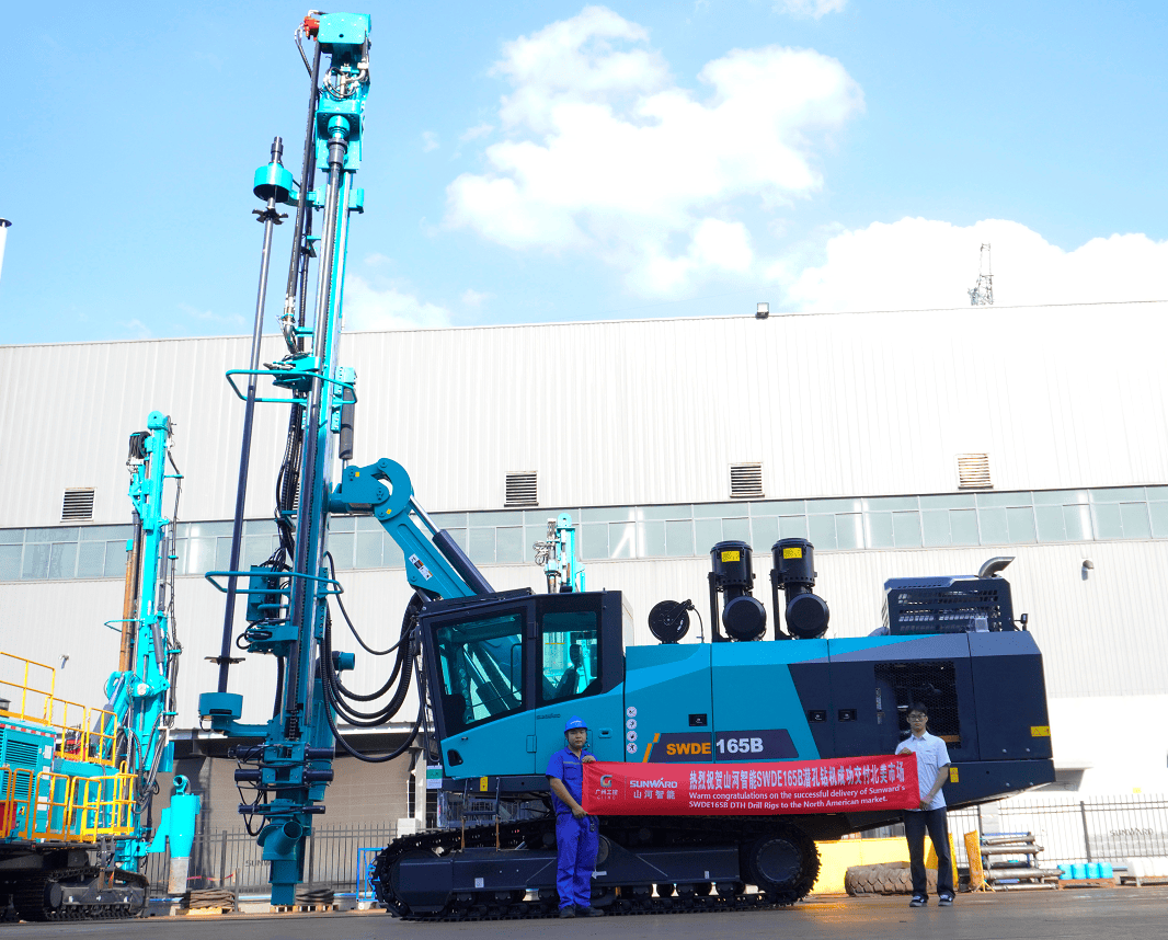 山河智能潜孔钻机进军北美市场