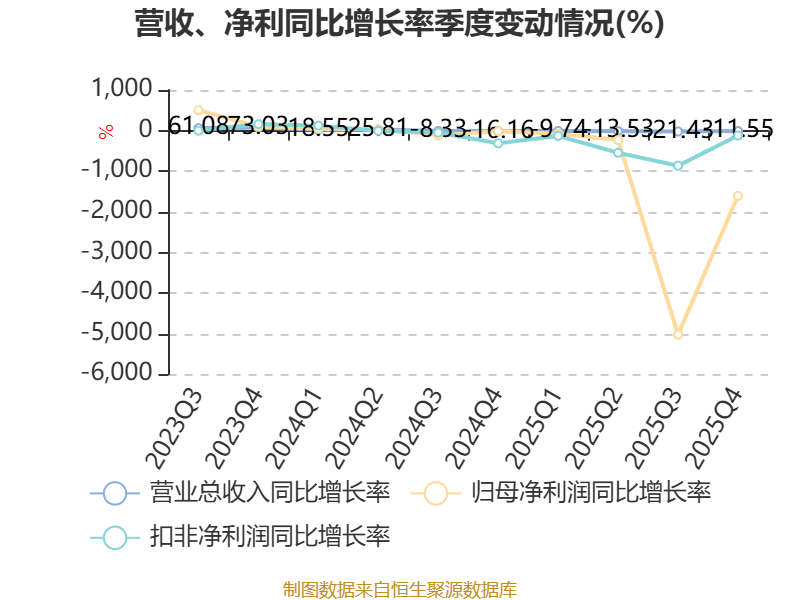 华联股份：2025年实现营业总收入11.98亿元